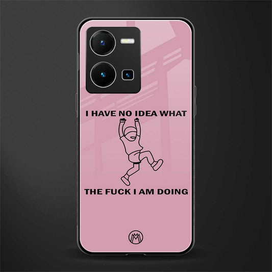 i have no idea back phone cover | glass case for vivo y35 4g