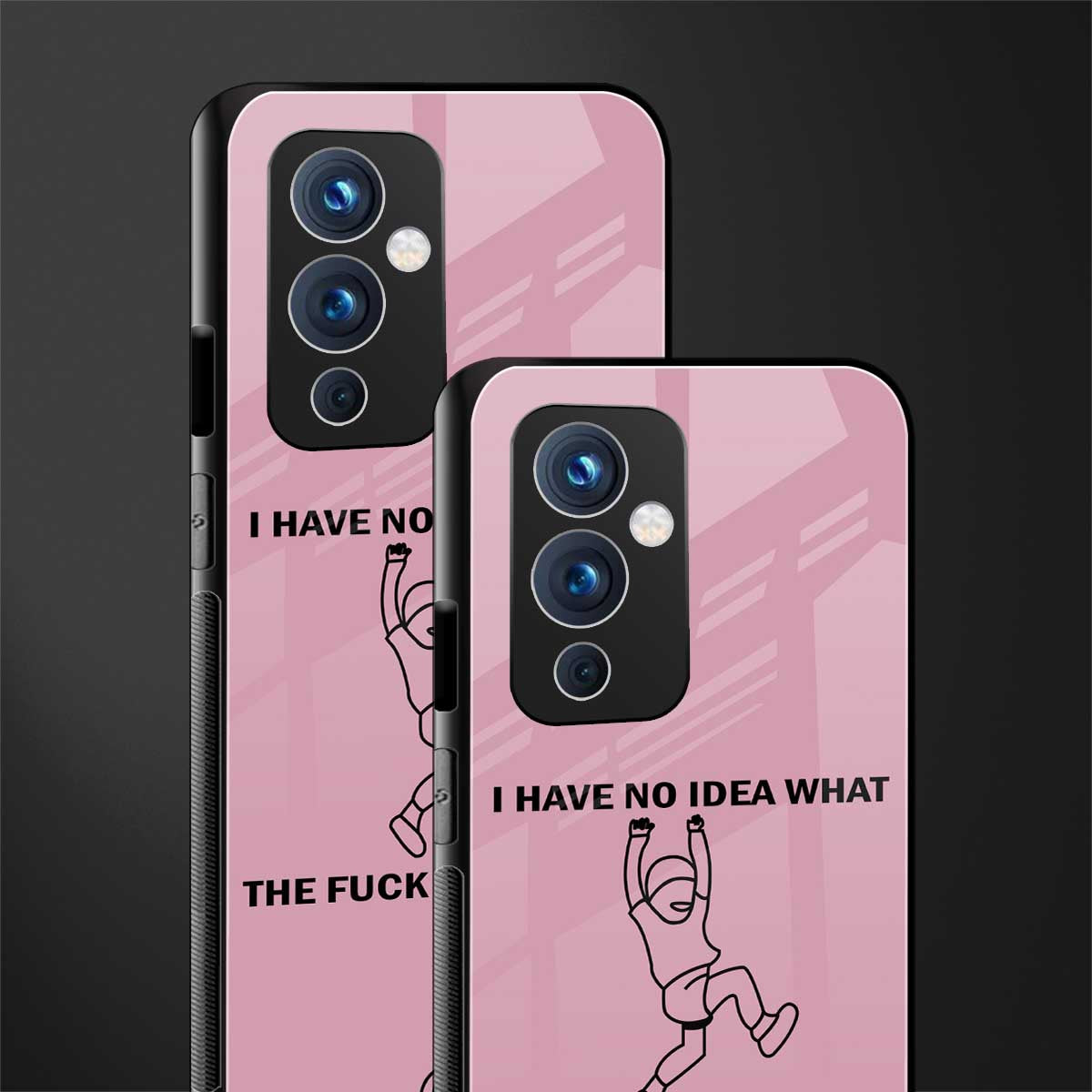 i have no idea back phone cover | glass case for oneplus 9