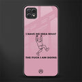 i have no idea back phone cover | glass case for samsung galaxy f42