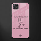 i have no idea back phone cover | glass case for samsung galaxy f42