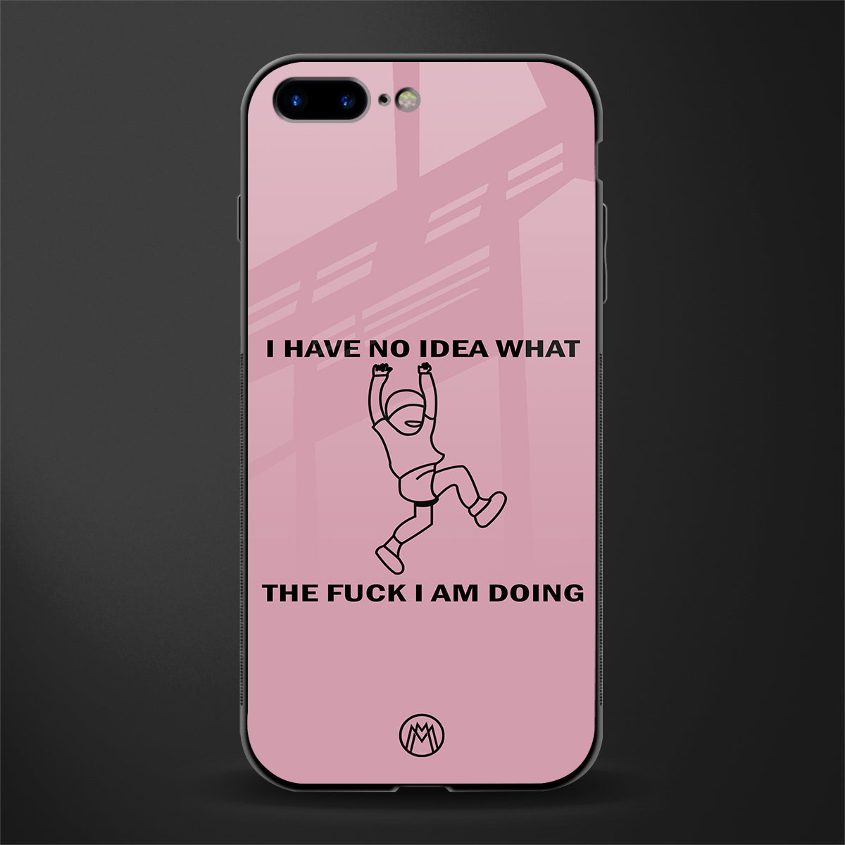 i have no idea glass case for iphone 7 plus image