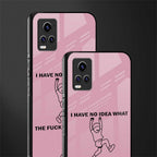 i have no idea back phone cover | glass case for vivo v21e 4g