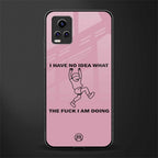 i have no idea back phone cover | glass case for vivo v21e 4g
