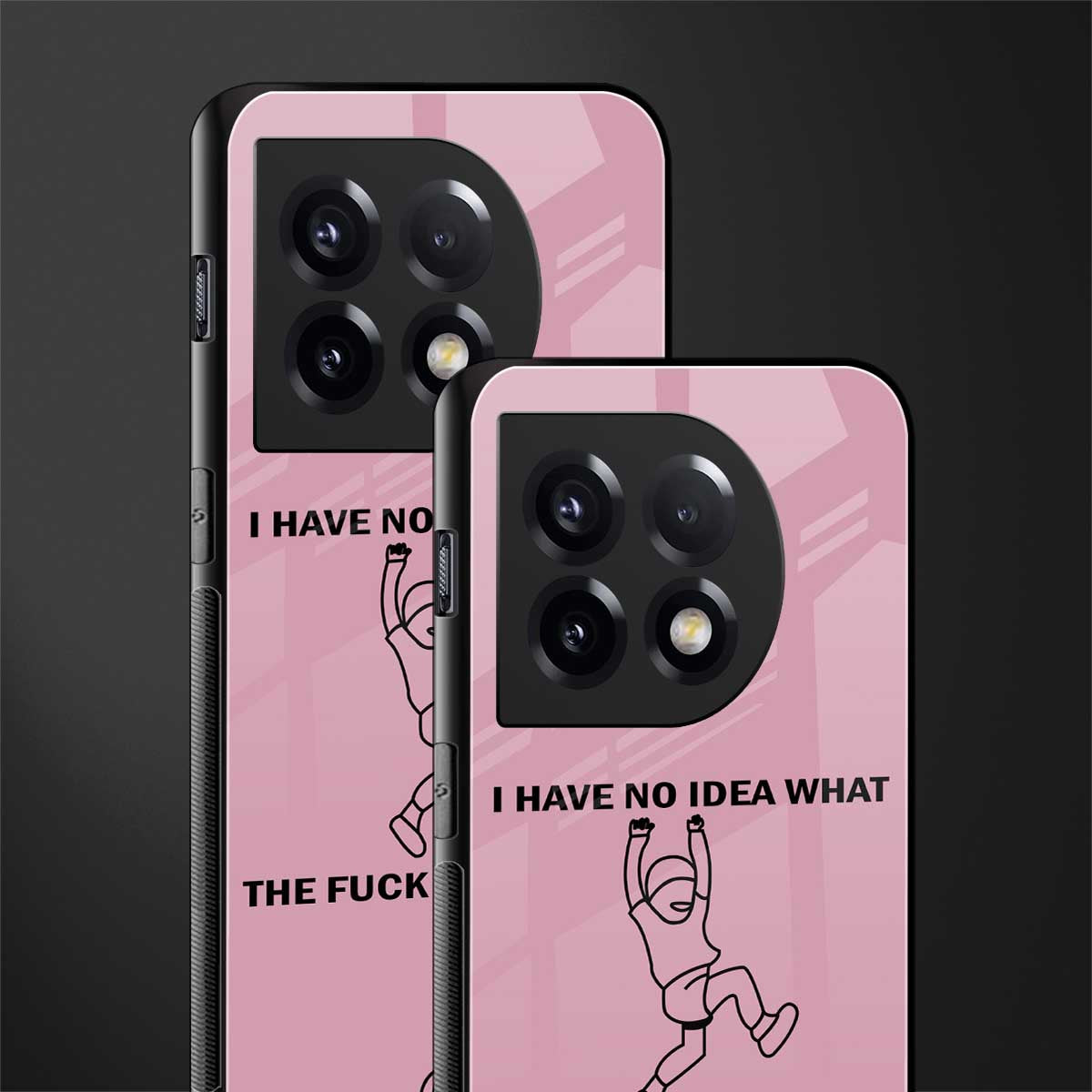 i have no idea back phone cover | glass case for oneplus 11