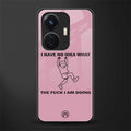 i have no idea back phone cover | glass case for vivo t1 44w 4g