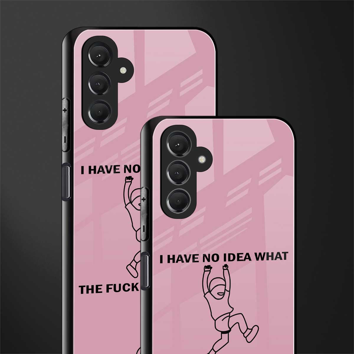 i have no idea back phone cover | glass case for samsun galaxy a24 4g