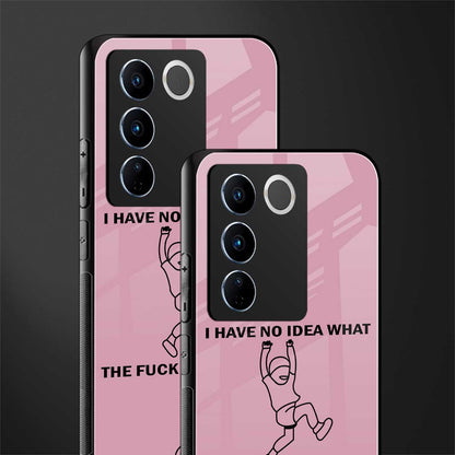 i have no idea back phone cover | glass case for vivo v27 pro 5g