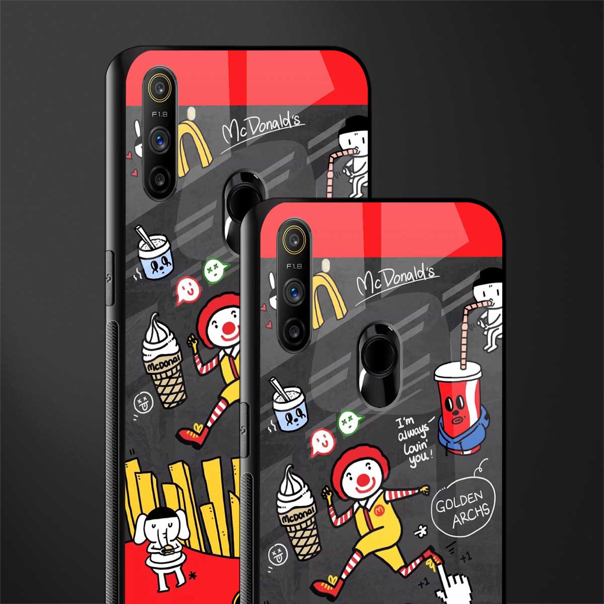 i'm always lovin' you glass case for realme narzo 10a image-2