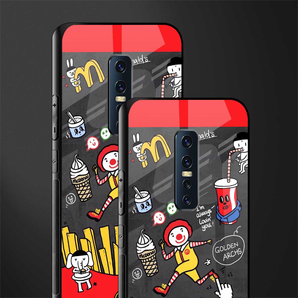 i'm always lovin' you glass case for vivo v17 pro image-2