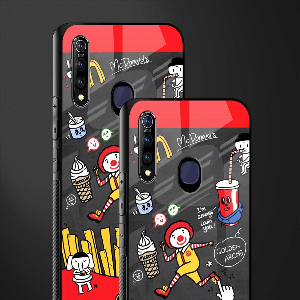 i'm always lovin' you glass case for vivo z1 pro image-2