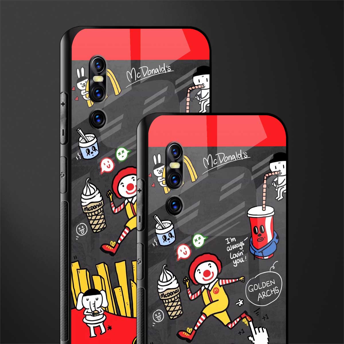 i'm always lovin' you glass case for vivo v15 pro image-2