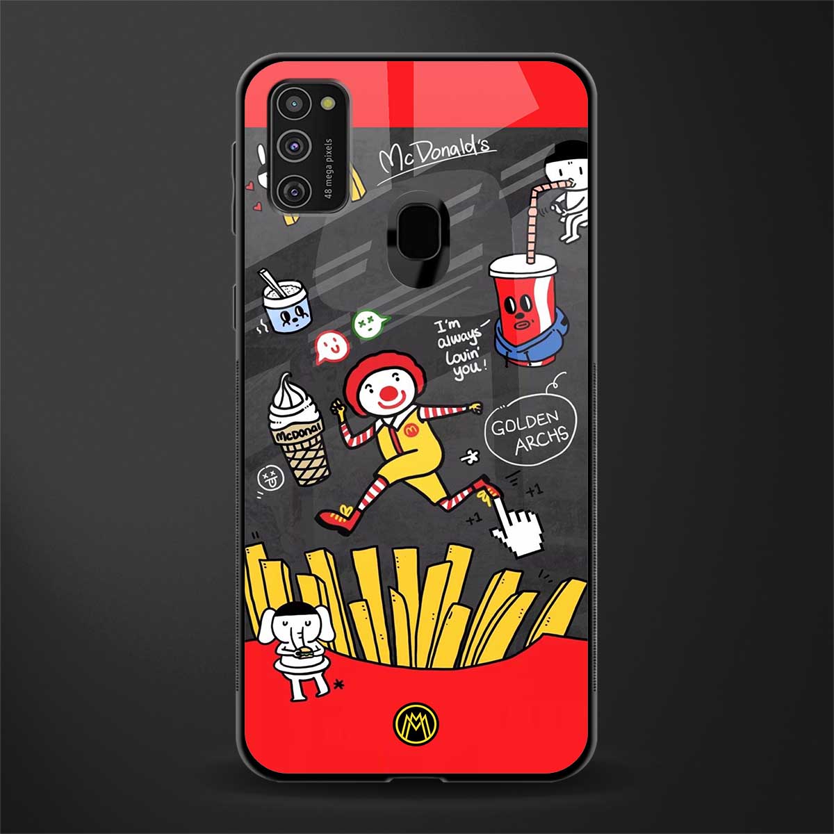 i'm always lovin' you glass case for samsung galaxy m30s image