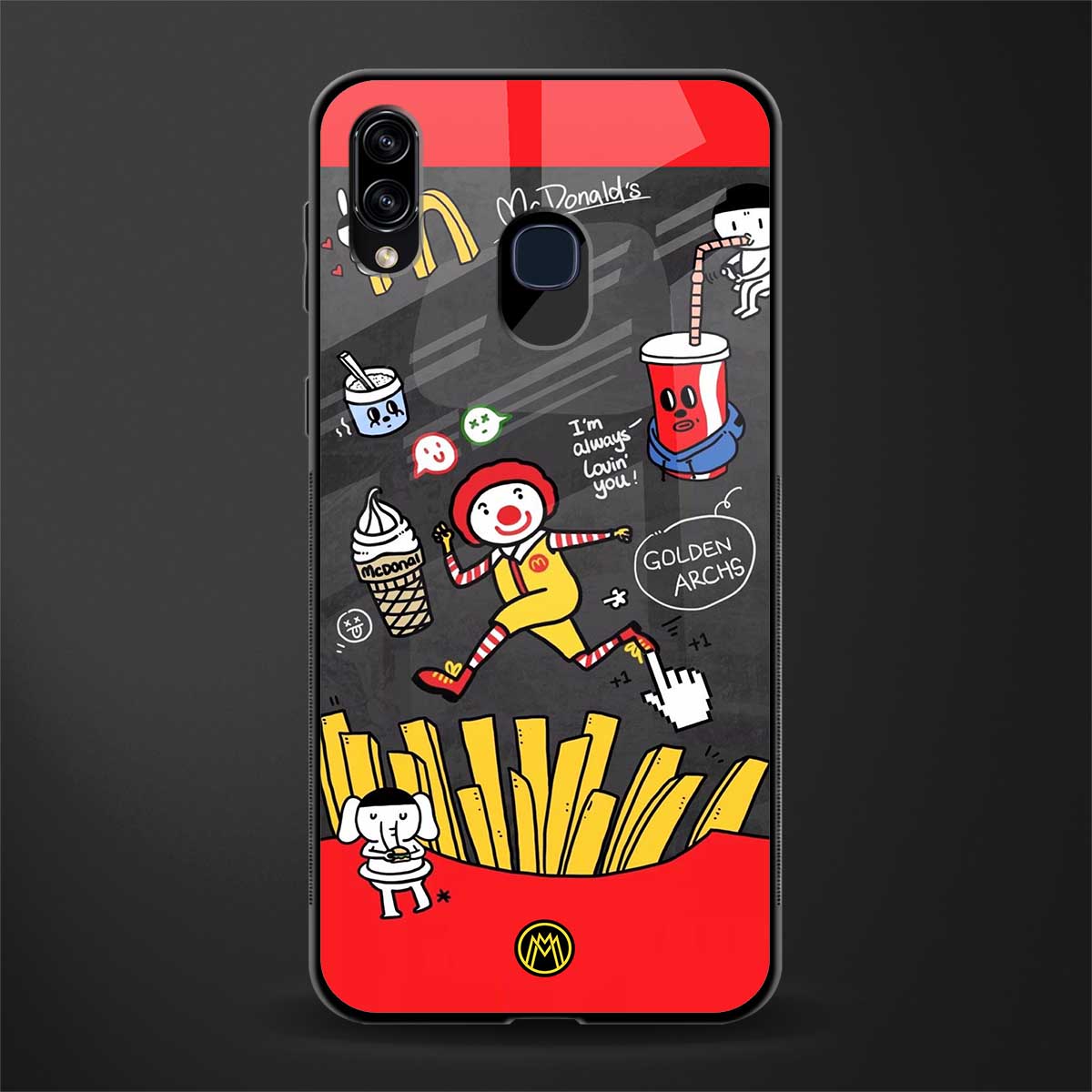 i'm always lovin' you glass case for samsung galaxy a20 image