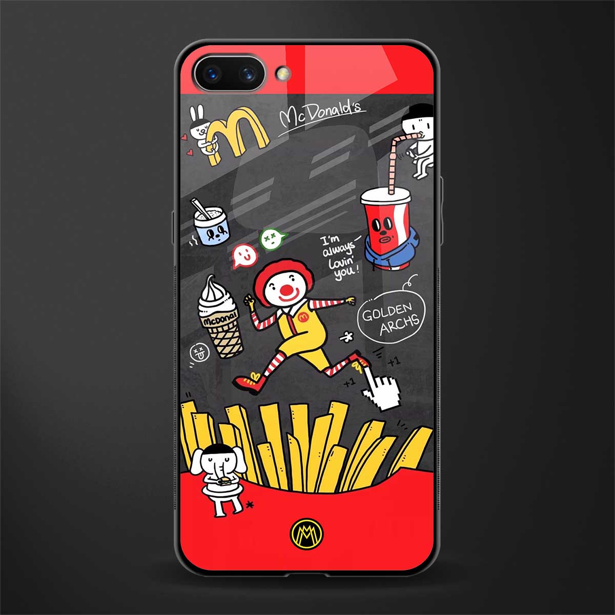 i'm always lovin' you glass case for realme c1 image