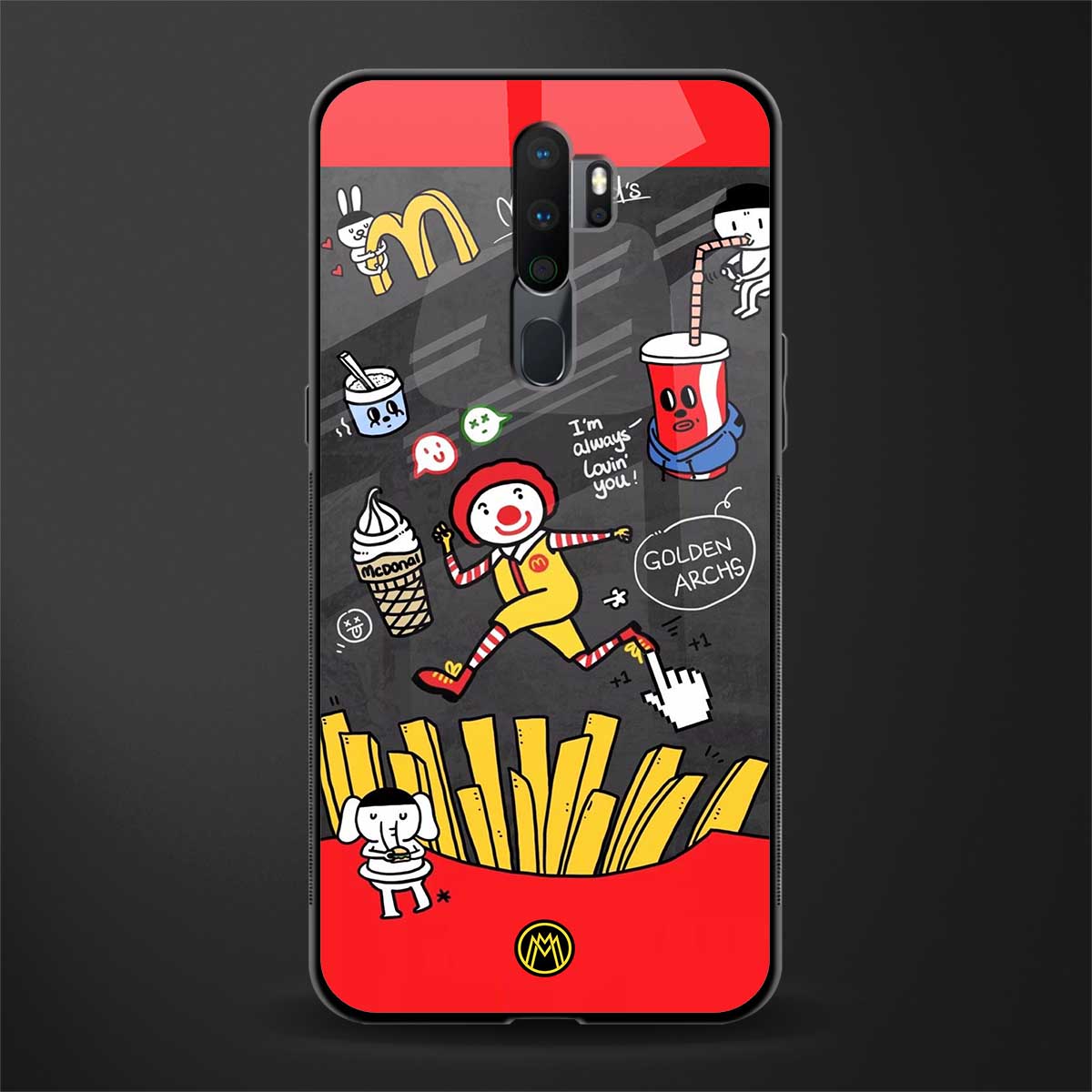 i'm always lovin' you glass case for oppo a9 2020 image