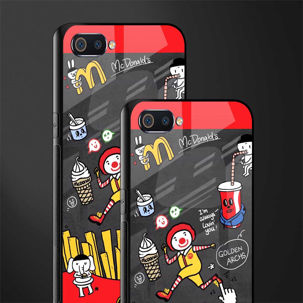 i'm always lovin' you glass case for realme c2 image-2