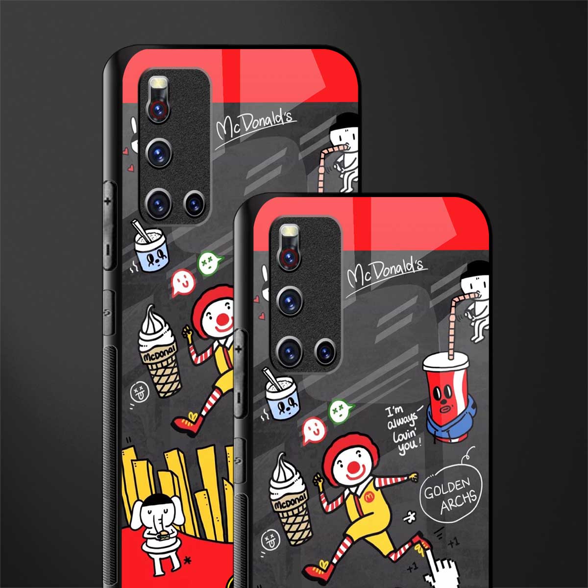 i'm always lovin' you glass case for vivo v19 image-2
