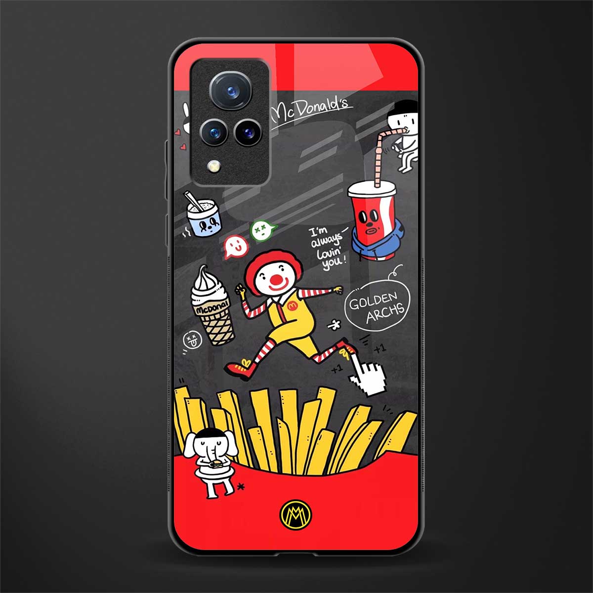 i'm always lovin' you glass case for vivo v21 5g image