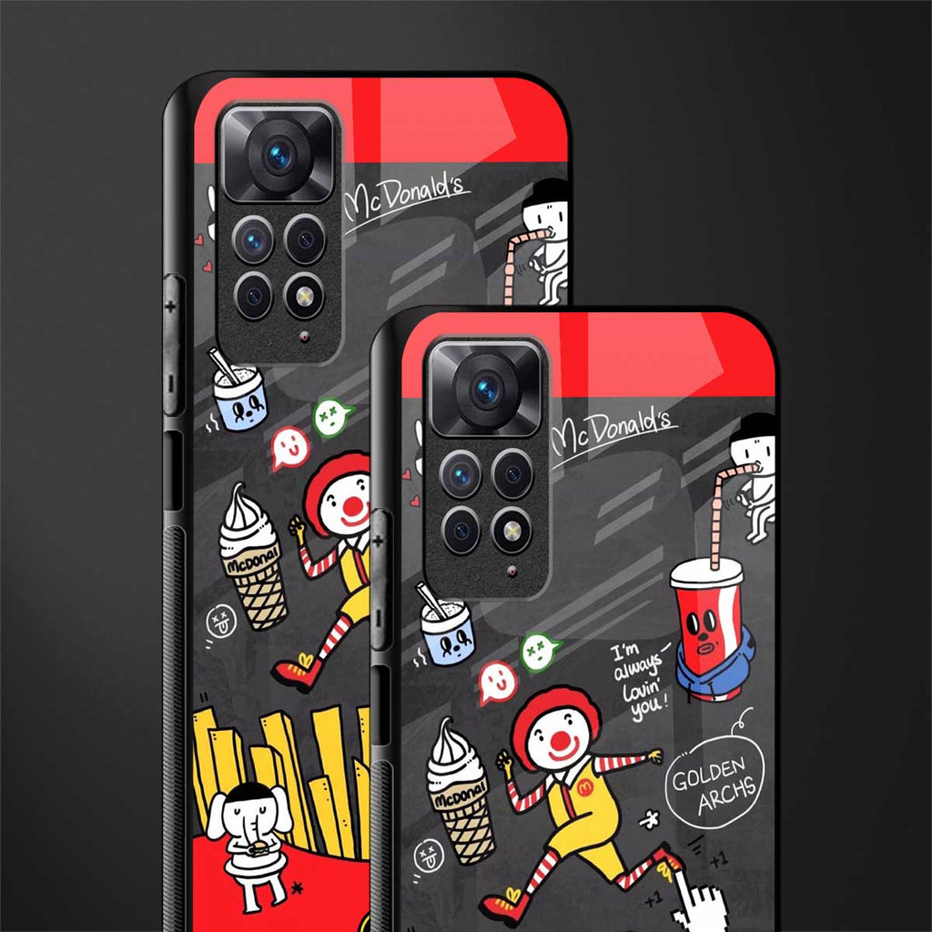 i'm always lovin' you glass case for redmi note 11 pro image-2