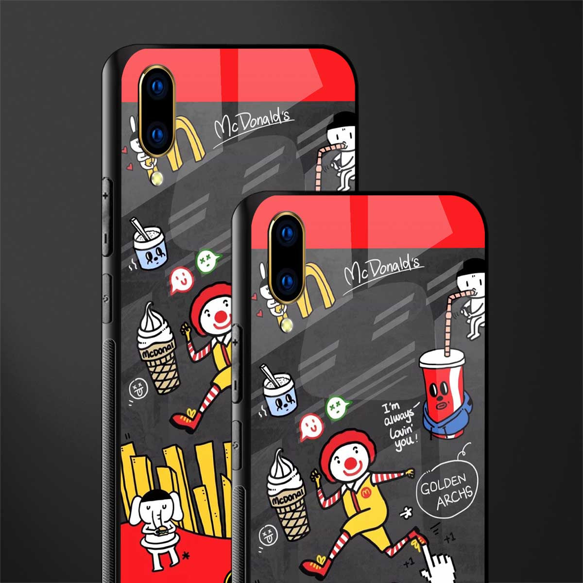 i'm always lovin' you glass case for vivo v11 pro image-2