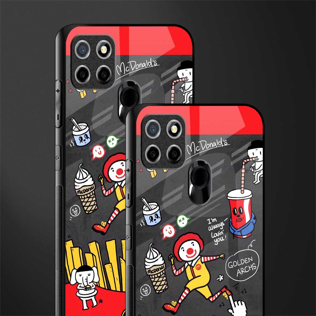 i'm always lovin' you glass case for realme narzo 30a image-2