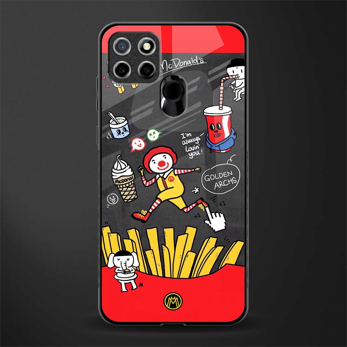 i'm always lovin' you glass case for realme narzo 20 image