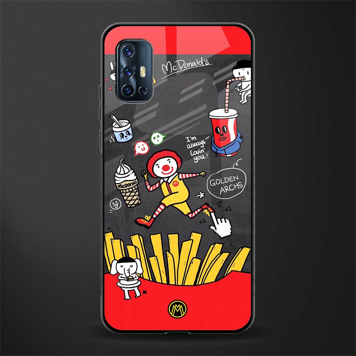 i'm always lovin' you glass case for vivo v17 image