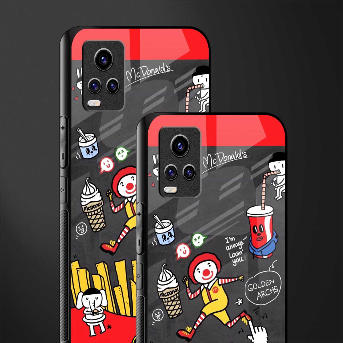 i'm always lovin' you glass case for vivo v20 image-2