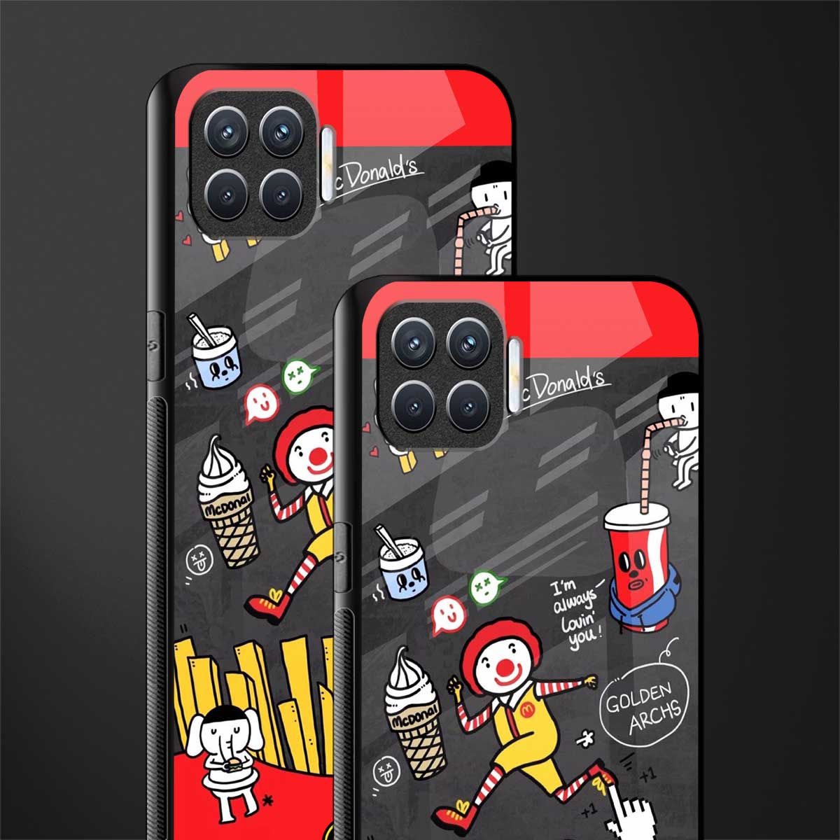 i'm always lovin' you glass case for oppo f17 pro image-2