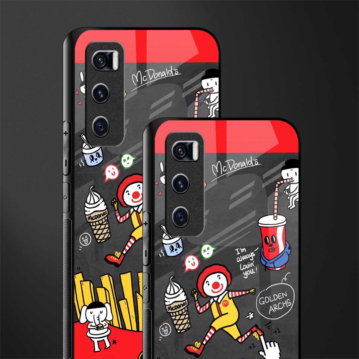 i'm always lovin' you glass case for vivo v20 se image-2