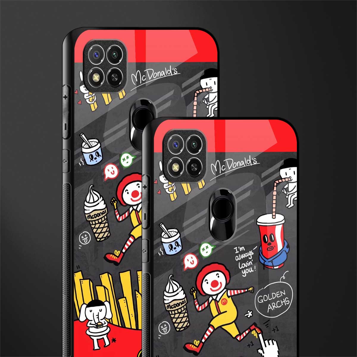 i'm always lovin' you glass case for redmi 9 image-2