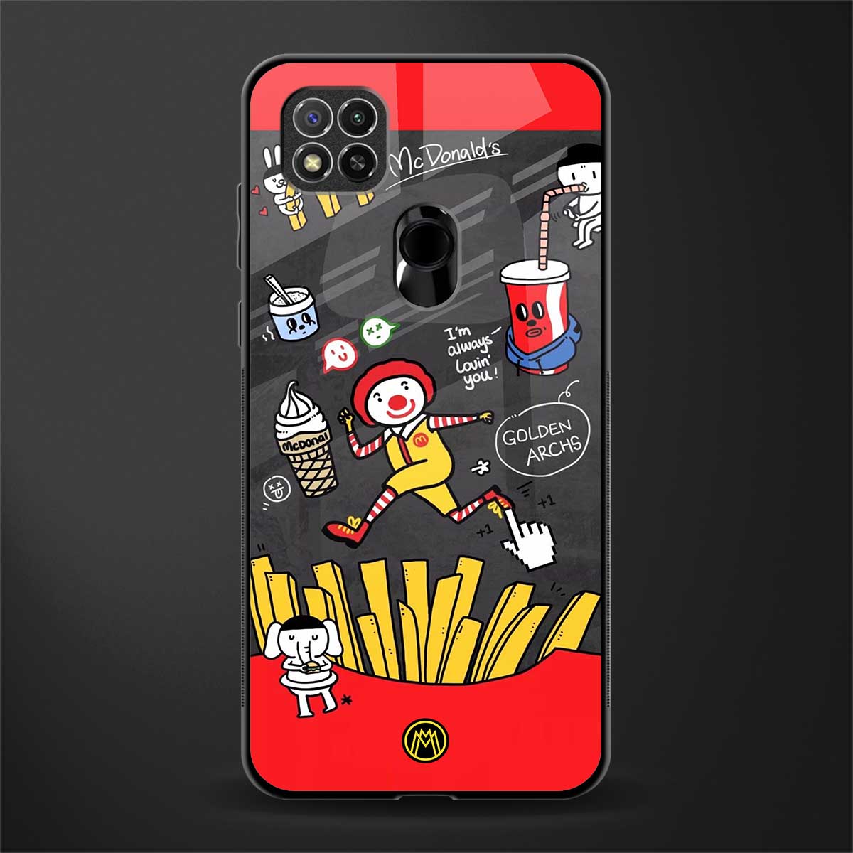 i'm always lovin' you glass case for redmi 9 image