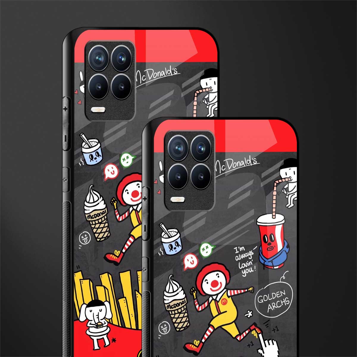 i'm always lovin' you glass case for realme 8 4g image-2