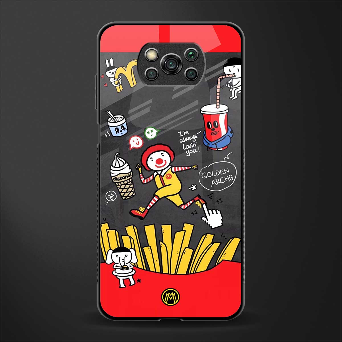 i'm always lovin' you glass case for poco x3 image