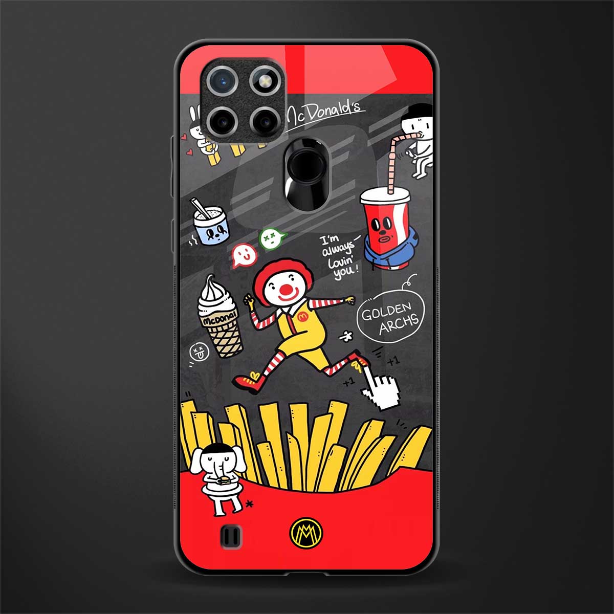 i'm always lovin' you glass case for realme c21 image