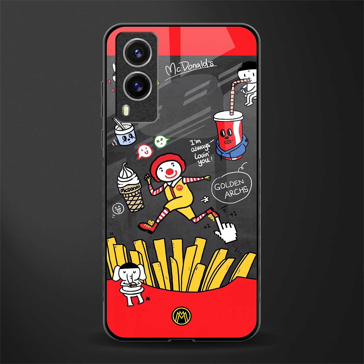 i'm always lovin' you glass case for vivo v21e 5g image