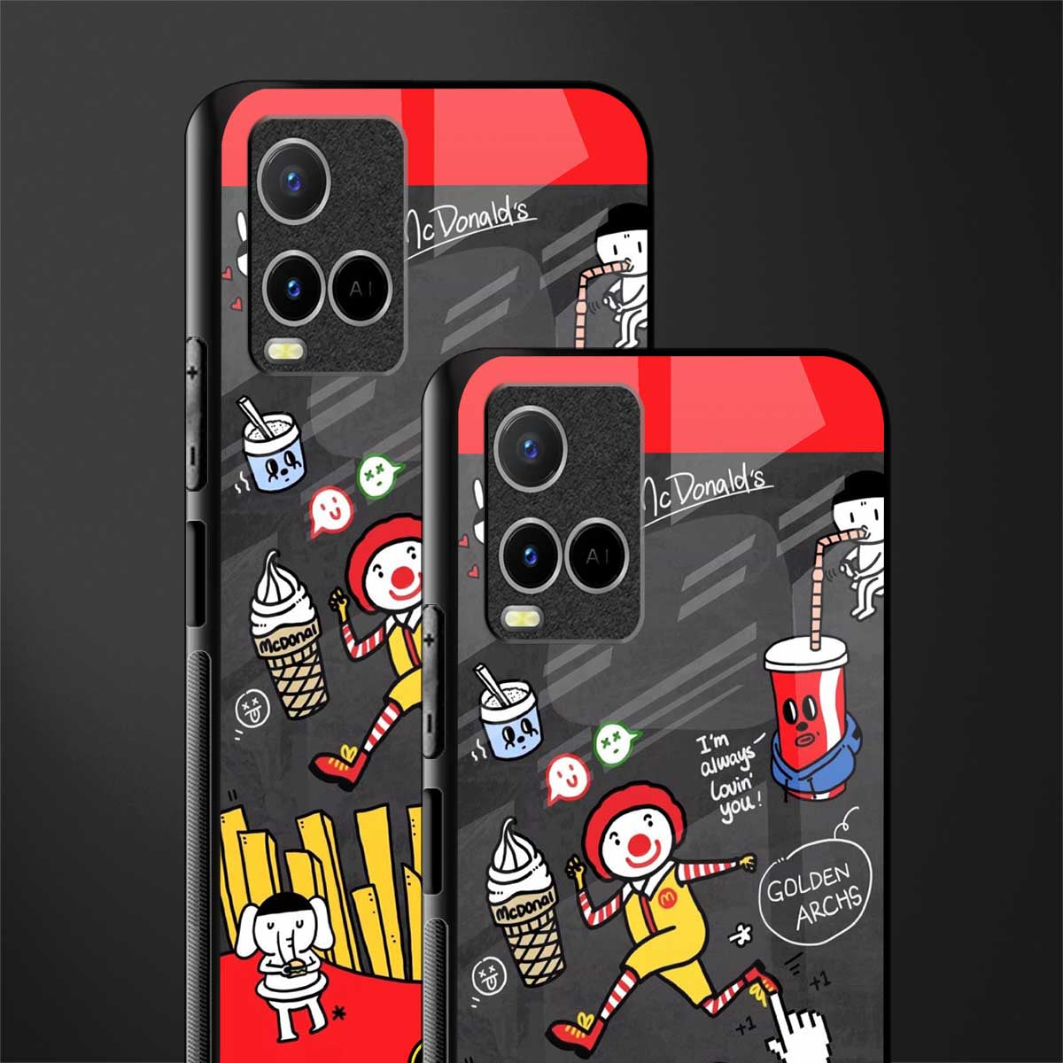 i'm always lovin' you glass case for vivo y21s image-2