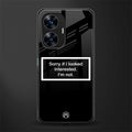 i'm not interested black back phone cover | glass case for realme c55