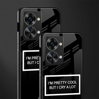 i'm pretty cool black edition glass case for phone case | glass case for oneplus nord 2t 5g
