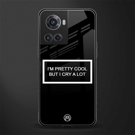 i'm pretty cool black edition back phone cover | glass case for oneplus 10r 5g