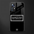 i'm pretty cool black edition back phone cover | glass case for xiaomi 12 pro