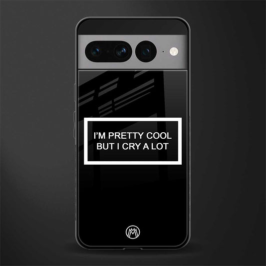 i'm pretty cool black edition back phone cover | glass case for google pixel 7 pro