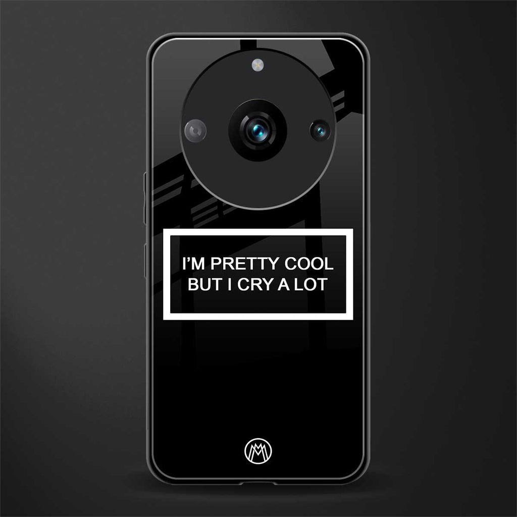 i'm pretty cool black edition back phone cover | glass case for realme 11 pro 5g
