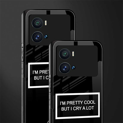 i'm pretty cool black edition back phone cover | glass case for iQOO 9 Pro