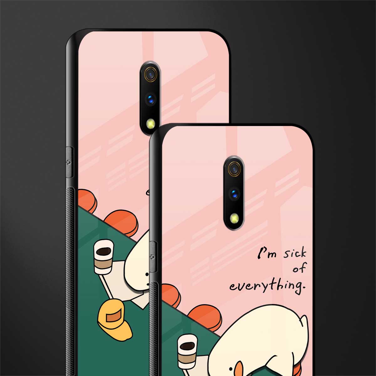 i'm sick of everything glass case for oppo k3 image-2