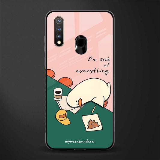 i'm sick of everything glass case for vivo y19 image
