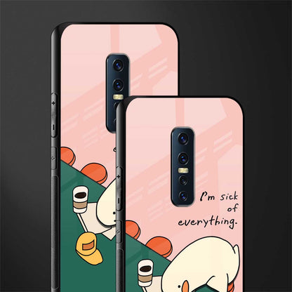 i'm sick of everything glass case for vivo v17 pro image-2