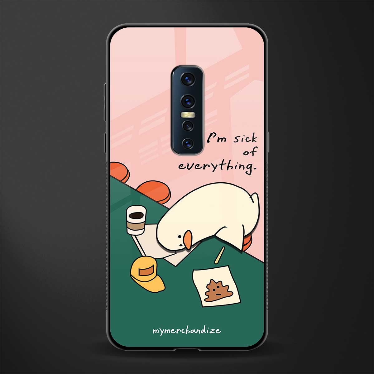 i'm sick of everything glass case for vivo v17 pro image