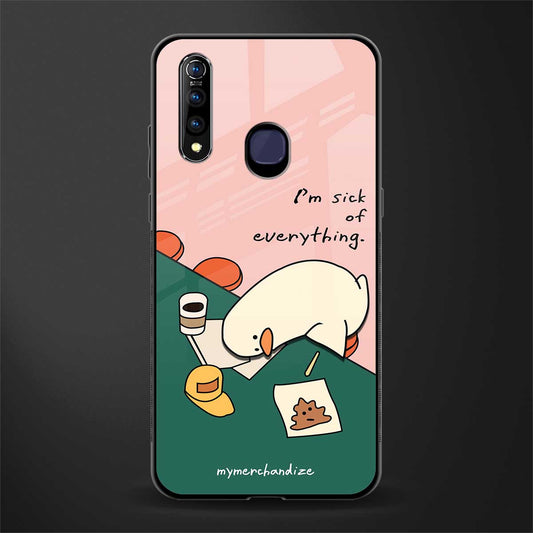 i'm sick of everything glass case for vivo z1 pro image