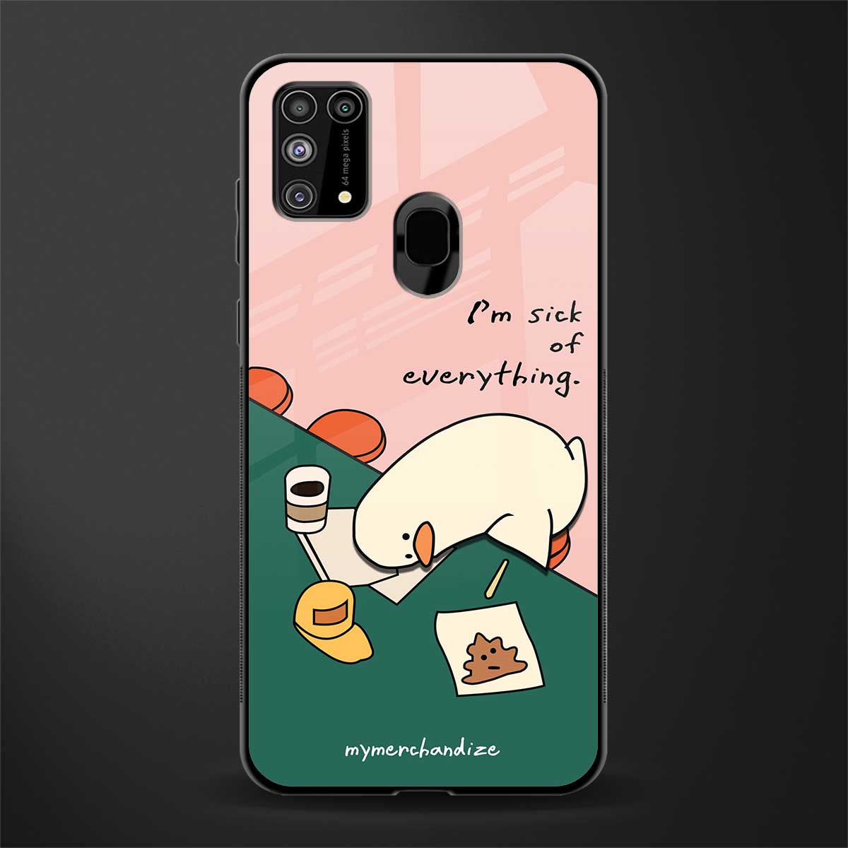 i'm sick of everything glass case for samsung galaxy f41 image
